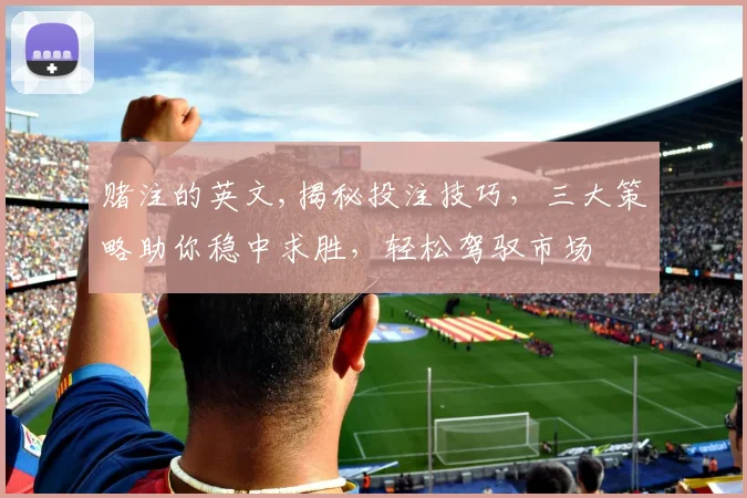 赌注的英文,揭秘投注技巧，三大策略助你稳中求胜，轻松驾驭市场
